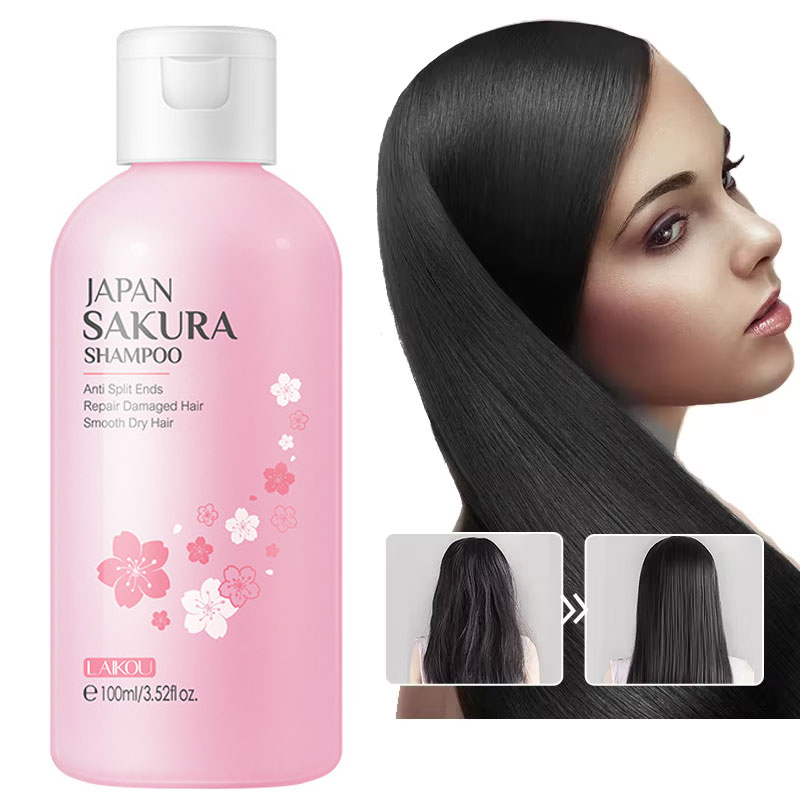 Hair Care Organic - LAIKOU Jepang Sakura Sampo Perbaikan Rambut