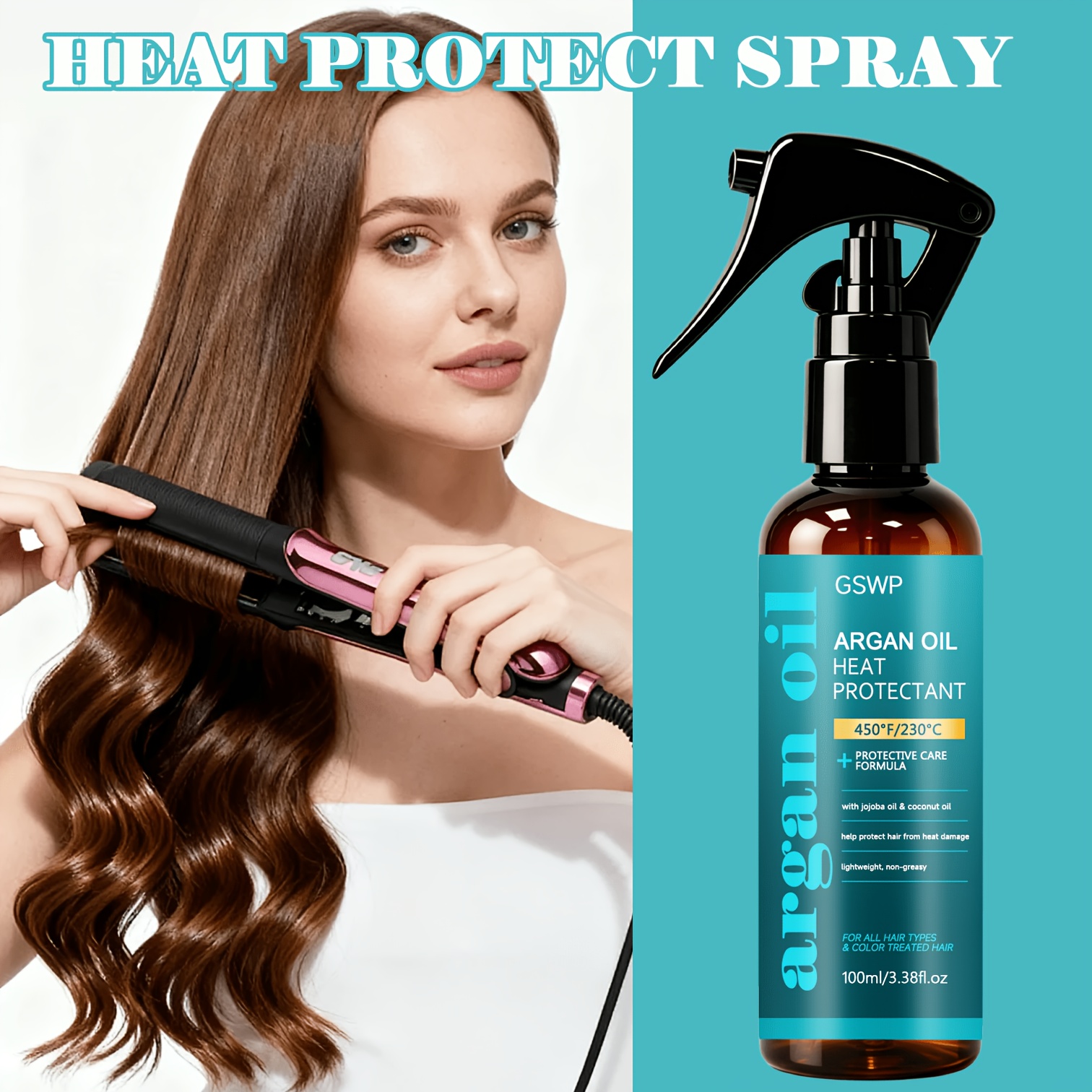 Hair Care K18 - Semprotan Pelindung Minyak Argan GSWP,450 °