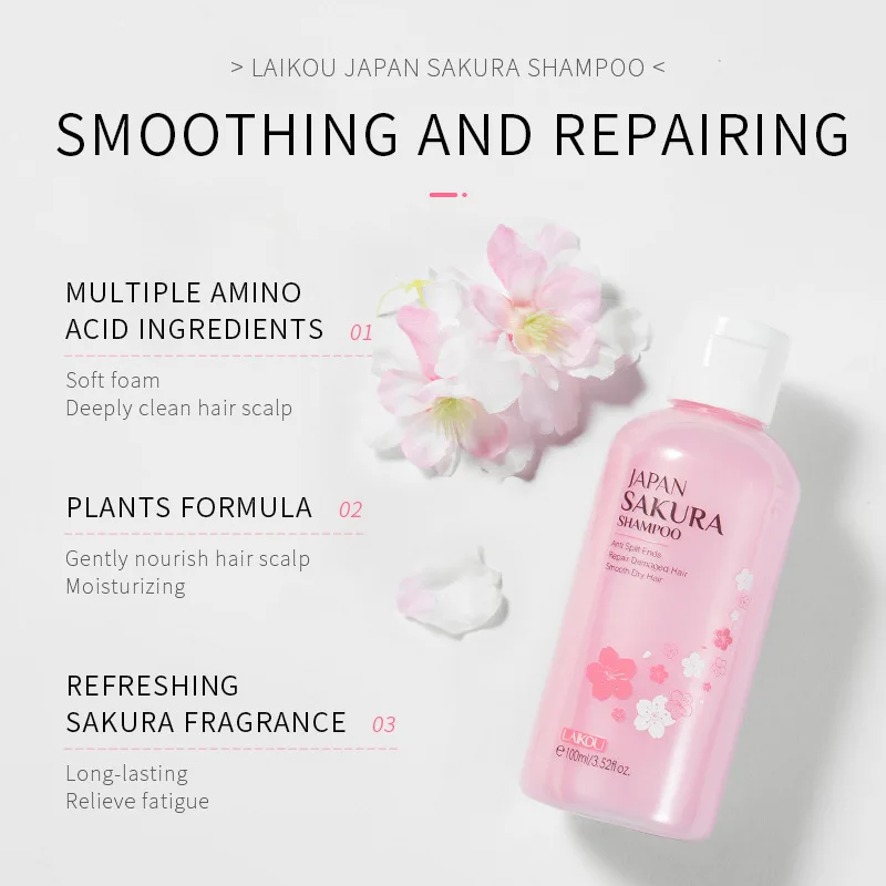 LAIKOU Jepang Sakura Sampo Per - Hair Care Organic ulasan dan harga