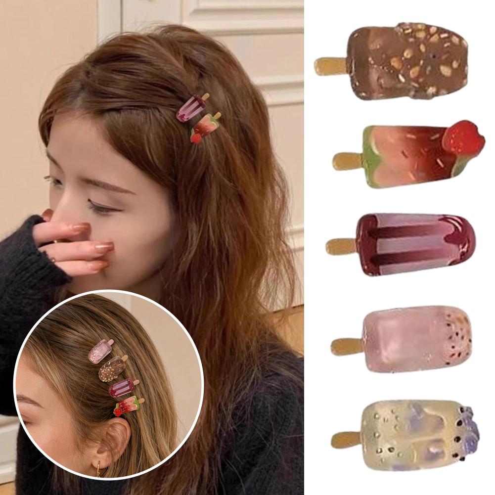 10 Buah Set Jepit Rambut Es Kr - Hair Care Lotion ulasan dan harga
